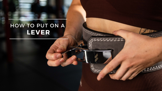 How to put a lever on your Shapely Lifting lever belt